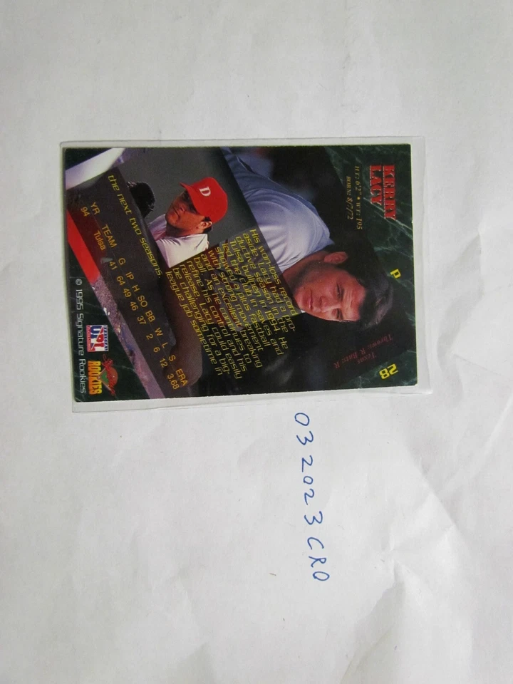 1995 Signature Rookies Kerry Lacy signed Baseball Card - Image 3 of 3