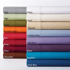 Twin-XL Size Extra Deep Pocket 1 PC Fitted Sheet 1000 TC 100%Egyptian Cotton