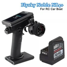 Flysky Noble NB4+ 2.4G 8CH Transmitter Remote Controller with FGR4S Receiver NEW