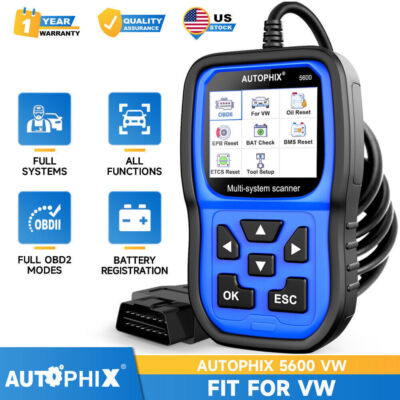 AUTOPHIX 5600 Full System OBD2 Diagnostic Scanner Code Reader ABS SRS Fit for VW