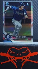 Greyson Jenista - 2018 1st Bowman Chrome #BDC-31 - Braves RC - REFRACTOR SP