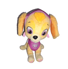 Spinmaster Paw Patrol SKYE Aviator Dog 10in Gold Soft Plush Pink Outfit 2015