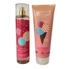Bath and Body Works Fruity Sherbet Scoop Fragrance Mist  Body Cream Set 8 fl oz