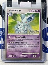 Pokemon Card Nidorina And Nidoran Rising Rivals 2009 World Championships Lot