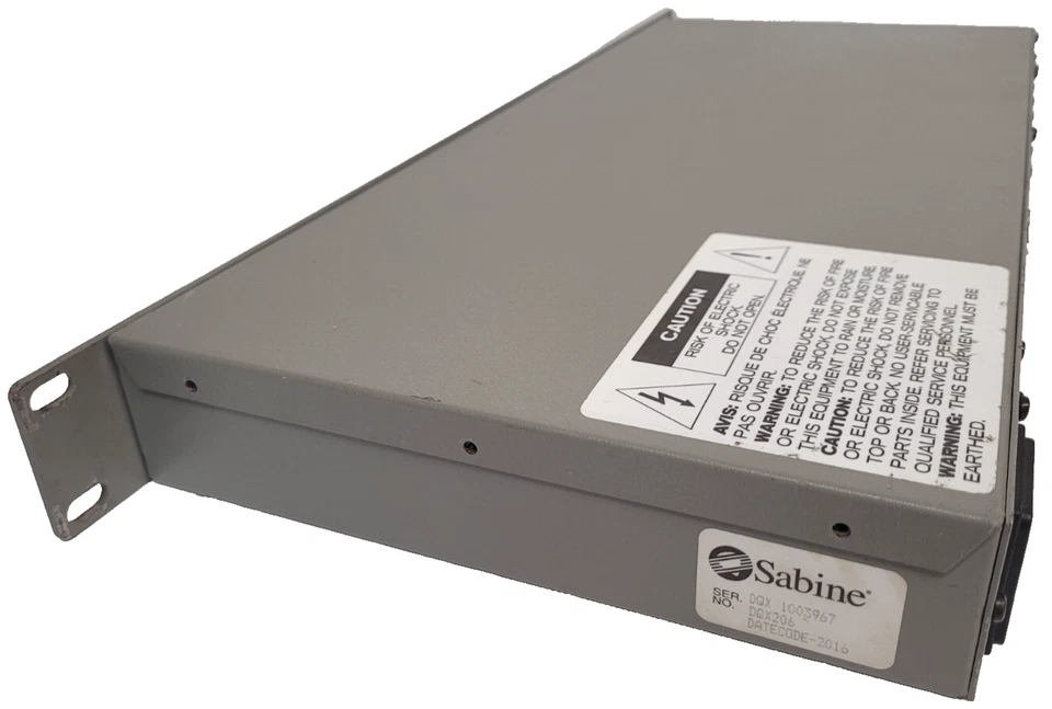 Sabine DQX 206 Instant Digital Delay Processor EQ Limiter Power Tested Only - Image 3 of 4