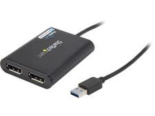 StarTech.com USB32DP24K60 USB to Dual DisplayPort Adapter - 4K 60Hz - USB 3.0 (5