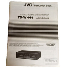 Vtg Original JVC Model TD-W444 Double Cassett...