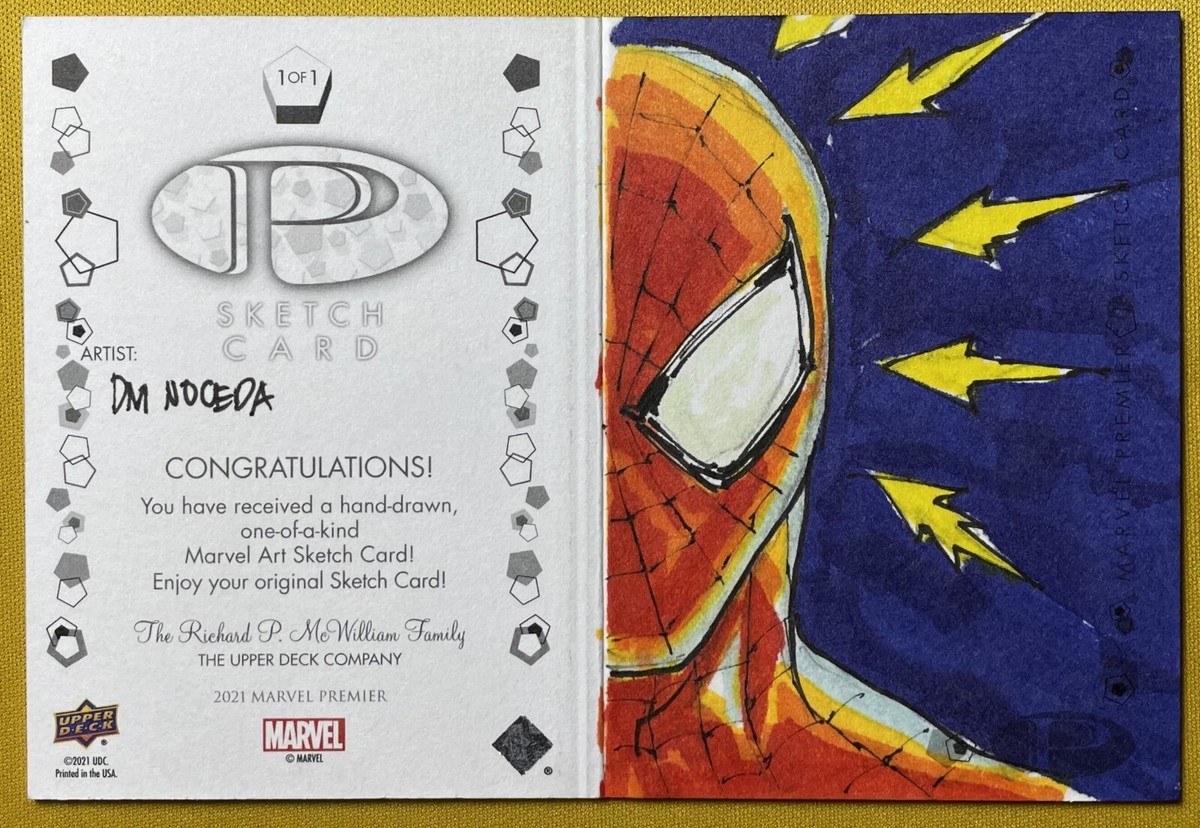 2021 UD Marvel Premier Electro Dual-Panel Sketch by Don Mark 2021 UD Marvel Premier Electro Dual-Panel Sketch by Don Mark