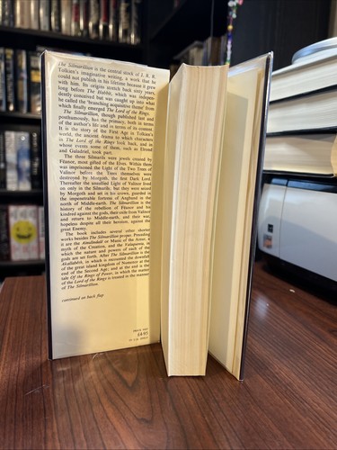First Edition 5th Printing Tolkien Silmarillion Allen Unwin 1977 With Map - Picture 3 of 10