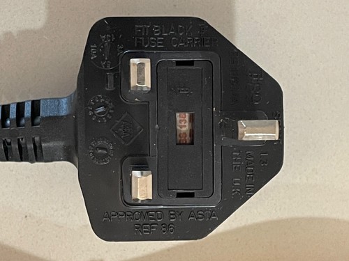 Cavo Alimentazione Per PC COMPUTER Monitor Stampante Presa Inglese 2 m - Afbeelding 6 van 13