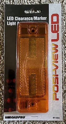RoadPro 6''x2'' LED Light with Replaceable Lens Amber RP-1284A