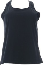 Breezies Air Effects Racerback Tank Black M NWOT 332