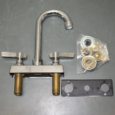 Component Hardware Group High Arc Faucet K11-4000, Deck Mount, 4" Center, Brass