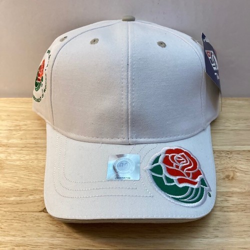 *NWT* ROSE BOWL GAME Pasadena "The Game" Vintage White NCAA Strapback Hat (OSFM) - 第 2/10 張圖片