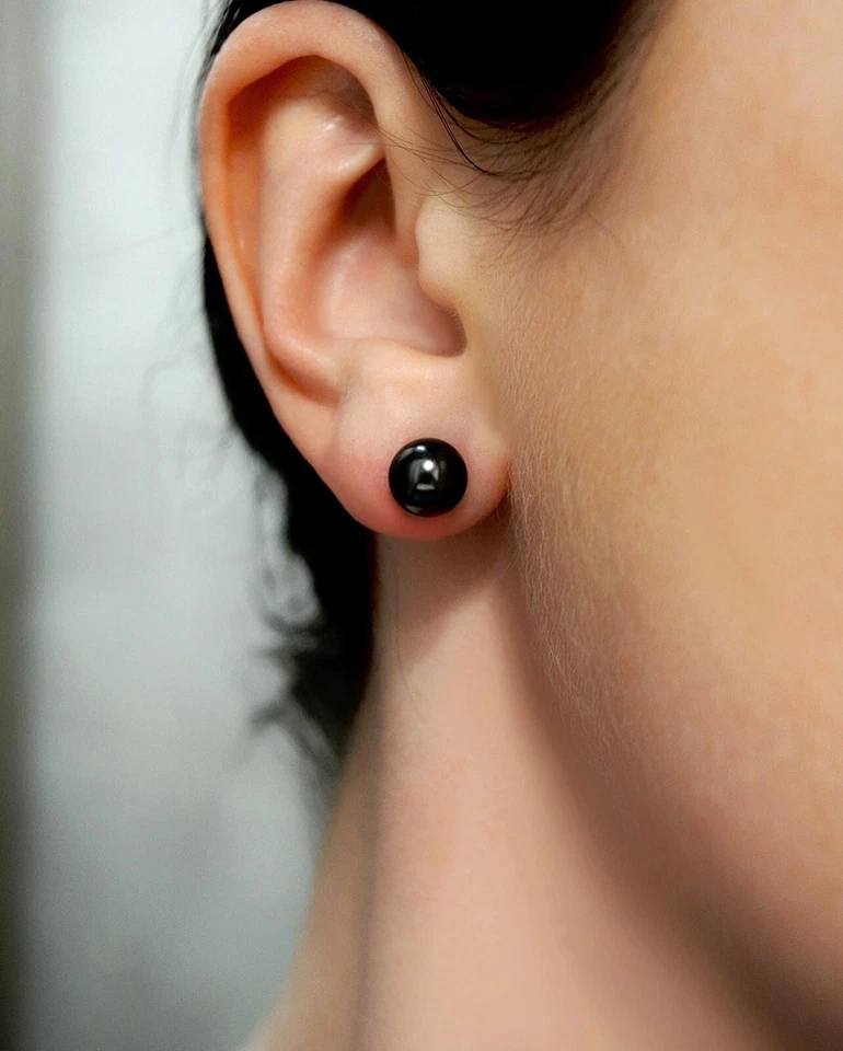 Pendientes con perlas Swarovski plata de ley hechos en Ucrania regalo para mujer Foto 2 de 4