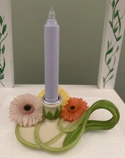 Gerber Daisy Candle Holder by Ibis & Orchid Design - New in Box