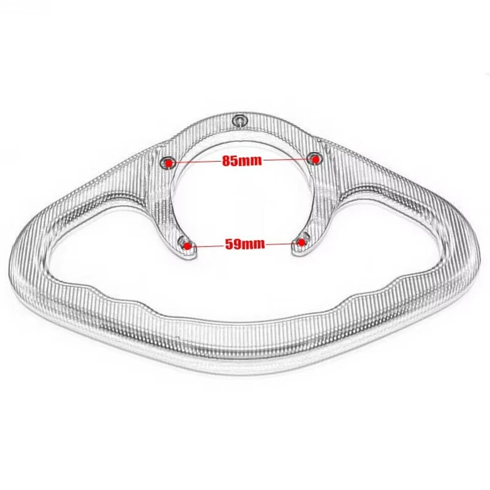 Para Suzuki GSXR 600 750 1000 Manija de Pasajero Tanque de Combustible de Gas Apoyabrazos Empuñaduras Foto 2 de 4