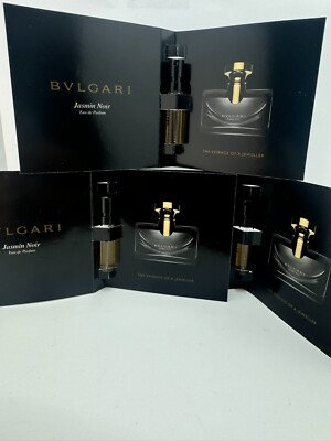 BVLGARI JASMIN NOIR EDP 0.05 oz each MINI Spray for WOMAN (3 Carded Vials)