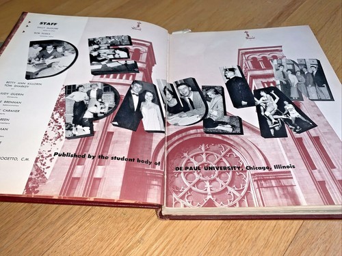1954 DEPAUL UNIVERSITY - THE DEPAULIAN -YEARBOOK -Sargent Shriver No Signatures - Imagen 2 de 12
