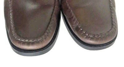 Bostonian Penny Loafers Dress Shoes Slip On Moc Toe Brown  display picture 3