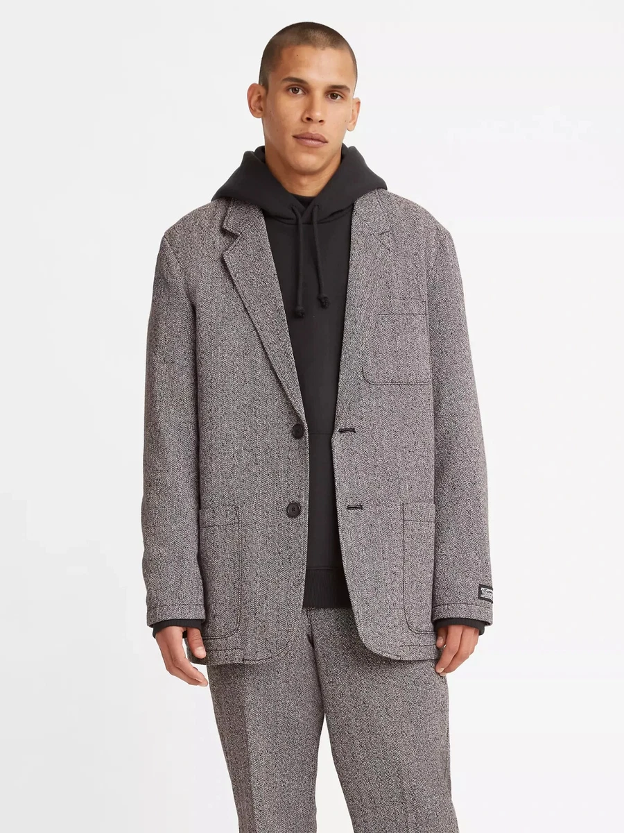 LEVI'S - $128 Merced Sack Suit Oversized Blazer Jacket Grey S Small | eBay