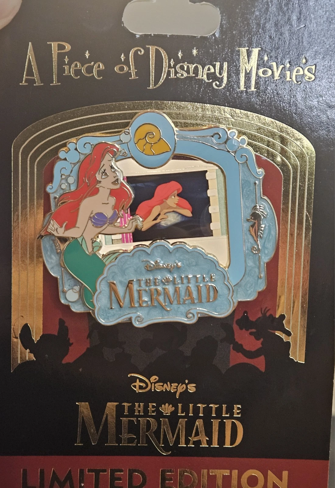Disney Pin Piece of Movie History The Little Mermaid LE 2,000 Ariel