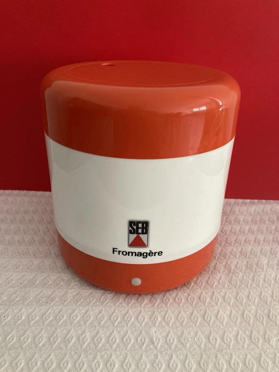 Fromagère électrique SEB Vintage – Blanc/orange – 26W, Fonctionnelle