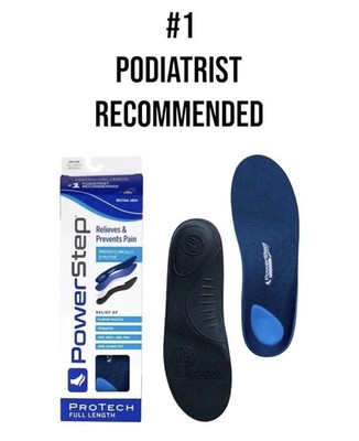 PowerStep ProTech Full Length Orthotic Insoles - M 9-9.5 W 11-11.5