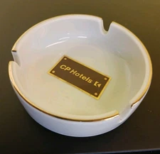 CP Hotels Ashtray Vintage Souvenir Ceramic