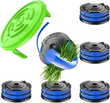 6-Pack Weed Eater String for Kobalt 40V Trimmers – 0.065" Dual Blue Line with Sp