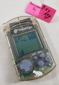 Official SEGA Dreamcast SEAMAN white clear VMU HKT-7000 with batteries Sea man