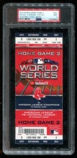 2018 Oct 24th World Series Game 2 Ticket PSA 9 Mint Red Sox Dodgers Fenway Park