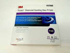 New 3m Trizact 1500 Grit Clear Coat Sanding Disc 6 Inch Fast Free Shipping