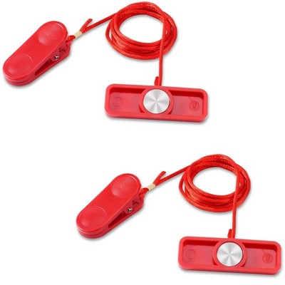 2St Laufband Sicherheitsschlüssel Magnet, 6x2cm Universell Magnetischer Siche...