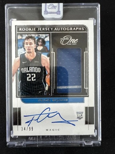 2021-22 Panini One and One Franz Wagner Rookie Jersey Auto #34/99