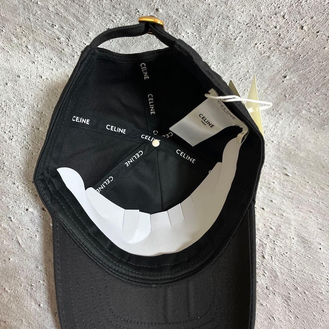 Celine Triomphe Baseball Cap Hat Black image 3