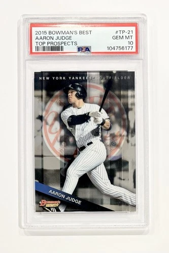 2015 Bowman's Best Top Prospects Aaron Judge #TP-21 PSA 10 Gem Mint Yankees