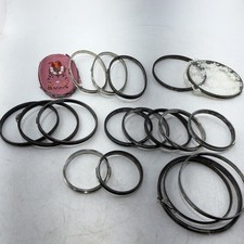 Vtg Lot of 16 Round Oval Metal Embroidery Hoops Cork Spring Tension