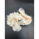 Barbie 1960s White Fluffy Fur Stole Vintage Enchanted Evening Accessory Japan