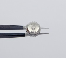 Genuine Rolex 7mm 18k White Gold Watch Crown for Submariner Daytona Models