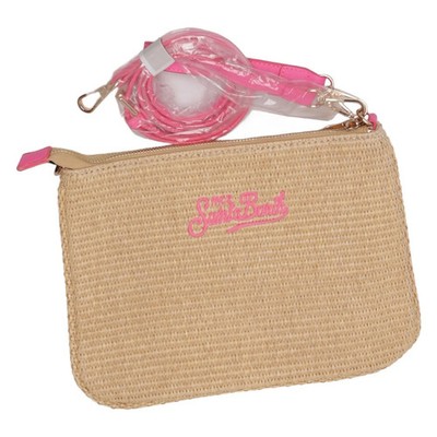MC2 Saint Barth, Umhängetasche, Damen, Polyester/Polyurethan, Beige/Pink #XGu