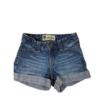 Gap Jeans Denim Cuffed Shorts w/Adjustable Waist Size 6 Girls