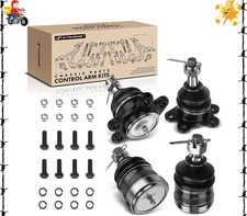  Set of 4, Front Upper Lower Ball Joints Kit, Compatible with Chevy & GMC - 