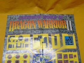 RARE 1986 NES Dragon Warrior POSTER Nintendo Power Foldout Promo Ad