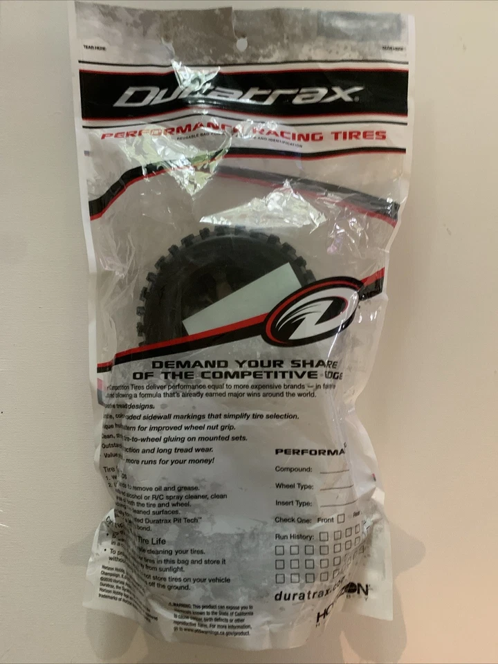 Duratrax Lockup MT C2 Pre-Assembled Chrome Wheel/Black Tire FT/RR DTXC3511 NEW - Image 4 of 4