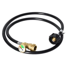 GGC 4 Feet Propane Tank Hose with Gauge, LP Gas Hose Replacement for Propane ...