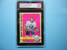 1972/73 O-PEE-CHEE NHL HOCKEY CARD #139 GERRY HART ROOKIE KSA 7.5 NM+ SHARP+ OPC. rookie card picture