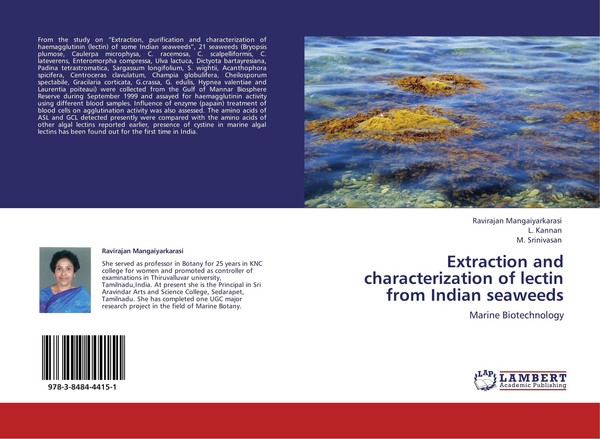 Extraction And Characterization Of Lectin From Indian Seaweeds Ravirajan Mangaiy-image