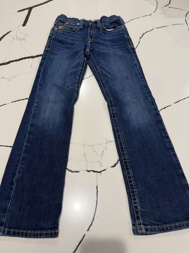 Ariat Denim B4 Relaxed Boys Size 12 Bootcut Jeans Western Cowboy Barn Country