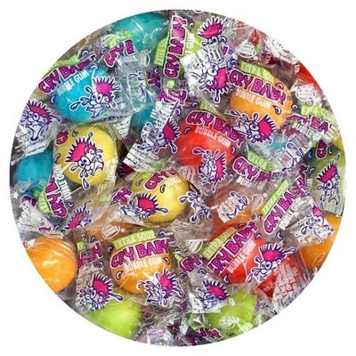 Cry Baby Extra Sour Fruit Gumballs, 12oz. Bulk Bag (Approx 60 Pieces)...